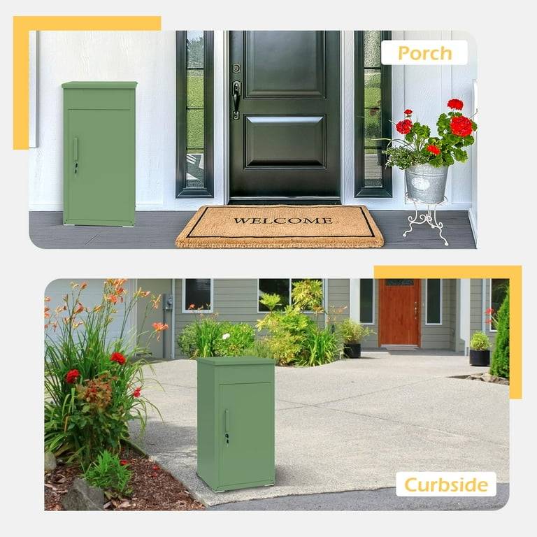 AECOJOY Package Delivery Boxes for Outside Parcel Drop Box Outdoor