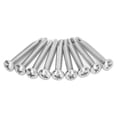 thumbnail image 4 of Tornillo autoperforante cabeza redonda 304 sujetadores de acero inoxidable para trabajo en madera, liso sin rebabas, M4.2x32, paquete de 50, 4 of 8