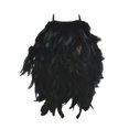thumbnail image 3 of Top corto con cuello halter y plumas artificiales, elegante, ideal como regalo para presentaciones en escenario., 3 of 10