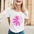 thumbnail image 2 of TSADFHJI T-Shirts pour Femmes Tendance 2024 Coton T-Shirt Imprimé pour Femmes à Manches Courtes Col Rond Haut Blouse S Blanc, 2 of 5