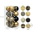 thumbnail image 6 of Washranp 16Pcs Christmas Balls Ornaments,3inch Colored Shatterproof Xmas Tree Balls Decoration Painting Glittering Hanging Ball Baubles, 6 of 7