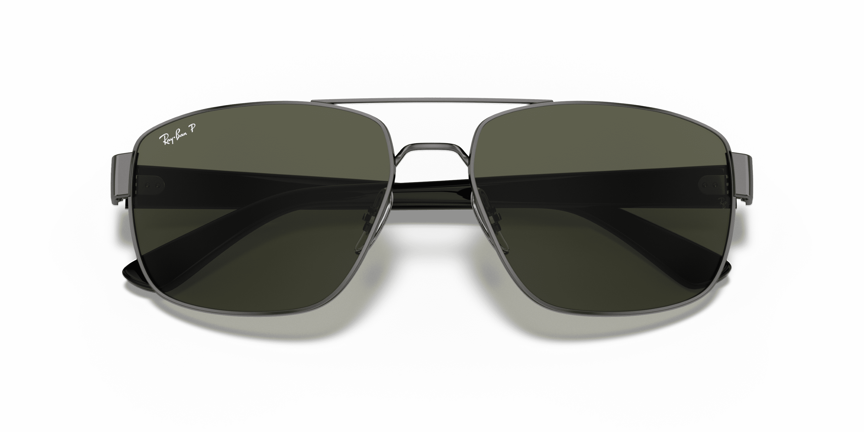 Ray-Ban Sunglasses for Men and Women, Polished Gunmetal with G-15 Lenses, Size 60