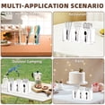thumbnail image 7 of LZLINGMEI 1PC Acrylic Cutlery Storage Organizer,Silverware Caddy Countertop Knife Spoon and Fork Holder Kitchen,3 Section Tableware Storage Box for Cabinet Dining Room(Clear), 7 of 7