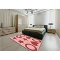 thumbnail image 4 of Ahgly Company Indoor Rectangle Patterned Pastel Pink Area Rugs, 4' x 6', 4 of 6