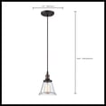 thumbnail image 2 of Nuvo 60-5502 - Vintage - 1 Light Pendant w/Clear Glass - Vintage Lamp Included, 2 of 2