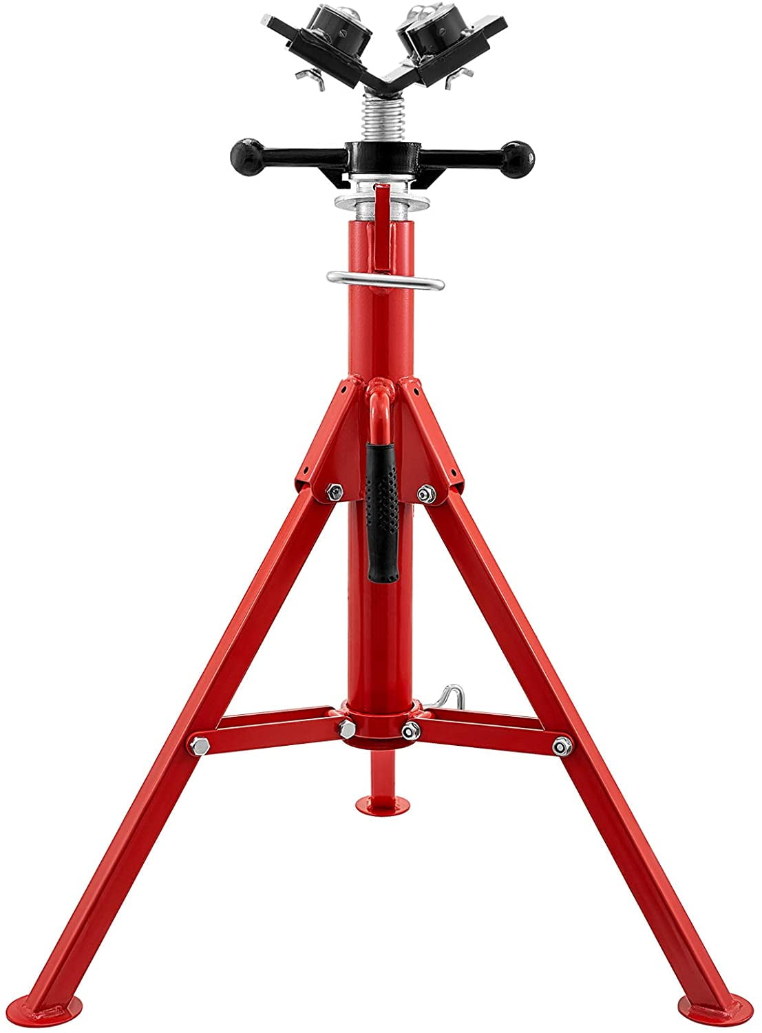 VEVOR Pipe Jack Stand with 4Ball Folding Legs 1500lbs Welding Pipe and