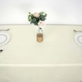 thumbnail image 6 of BalsaCircle 90" x 132" Ivory Accordion Crinkle Taffeta Rectangular Tablecloth Reception, 6 of 8