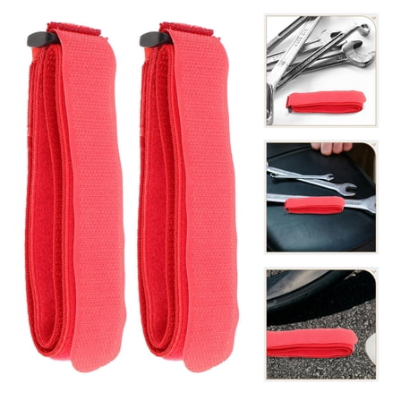 UPOUART 2Pcs Cycling Rack Securing Straps with Antislip and Quick Fastening Features for Bikes Red