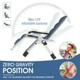 thumbnail image 3 of Slsy Zero Gravity Chair, Folding Portable Reclining Lounge Chair with Removable Cushion, Headrest, Reclining Patio Lounger Chair for Indoor,Outdoor, 3 of 13