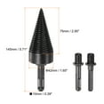 thumbnail image 2 of Uxcell 42mm Firewood Drill Bit Wood Log Splitter Drill, Square Hex Round Shank 4 Pack, 2 of 6