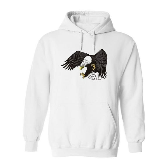 Bald Eagle Design. Hoodie Men -Image by Shutterstock, Male XX-Large