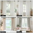 thumbnail image 5 of UniMall Black Long Curtain Rods for Windows 66 to 120 Inch, Adjustable Heavy Duty 1" Diameter Decorative Curtain Rod with Black Round Finials, Modern Easy Install Extendable Metal Drapery Pole Set, 5 of 15