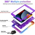 thumbnail image 3 of SUPNICE iPad 9th/8th/7th Generation Case,iPad 10.2 Case for kids, Shockproof [360 Rotating Stand] [Hand Strap] [Pencil Holder] Case for New iPad 9th Gen, iPad 10.2 Inch 2021/2020/2019 - Purple, 3 of 9