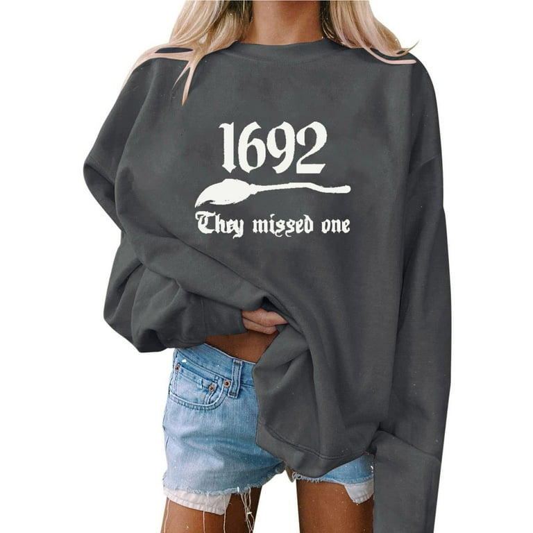 Whlbf Halloween Sweatshirts Women Plus Size Halloween Sweatshirt Women Pumpkin Coffee Graphic Sweatshirts Cute Halloween Shirts Fall Crewneck Sweatshirt Walmart