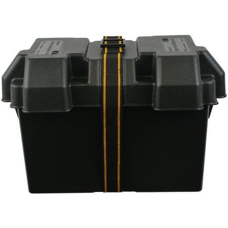 UPC: 0022697906717 | Attwood Heavy-Duty Acid-Resistant Power Guard Series 27 Vented Marine Boat Battery Box  Black