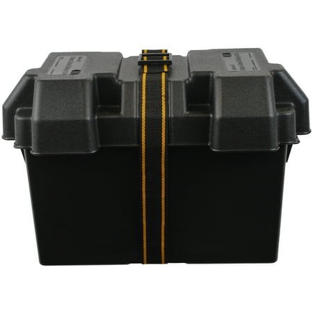Attwood 9067-1 Heavy-Duty Acid-Resistant Power Guard Series 27 Vented Marine Boat Battery Box, (Best Boat Battery Brand)