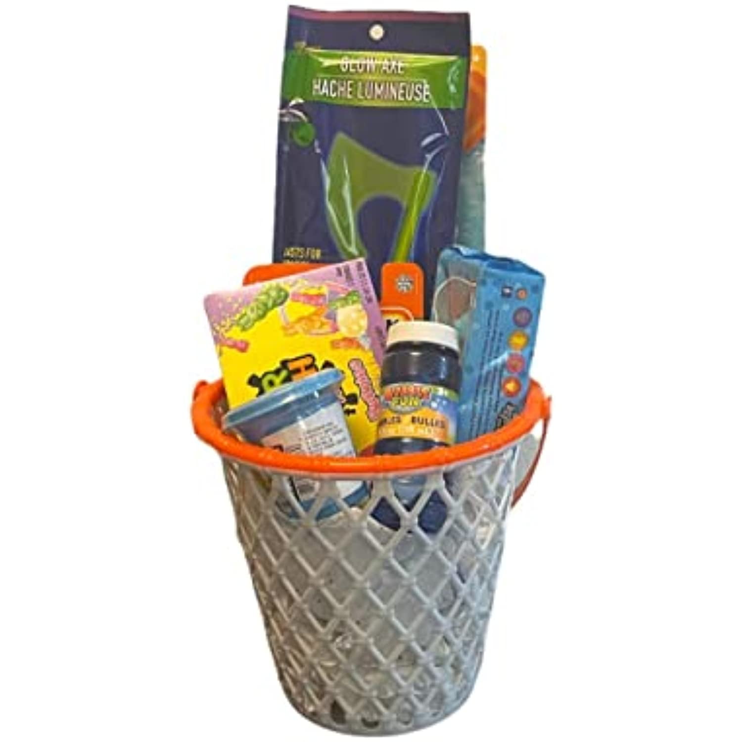 Filled Basketball Hoop Easter Baskets