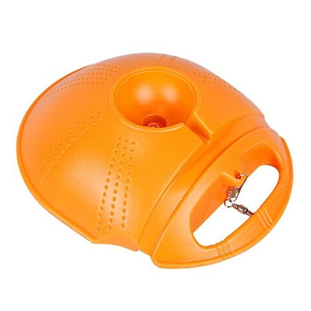 DEEPCRAFF Orange Tennis Trainer with Wear Resistant Plastic Base for Solo Practice and Training