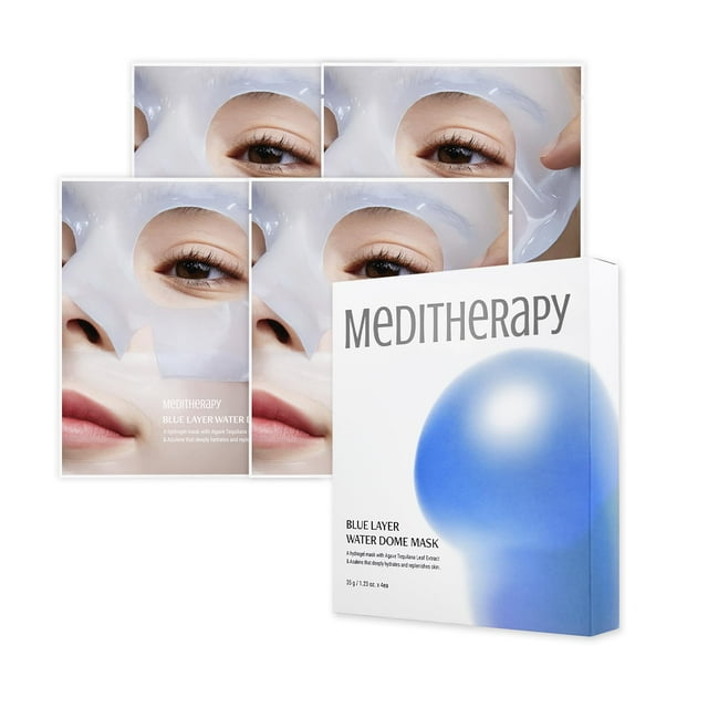 Mascarilla de hidrogel MEDITHERAPY Bluelayer Water Dome con ácido hialurónico