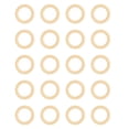 thumbnail image 1 of Paquete de 20 anillos de dentición Qarigey circulares redondos para lactancia 3CM, 1 of 6