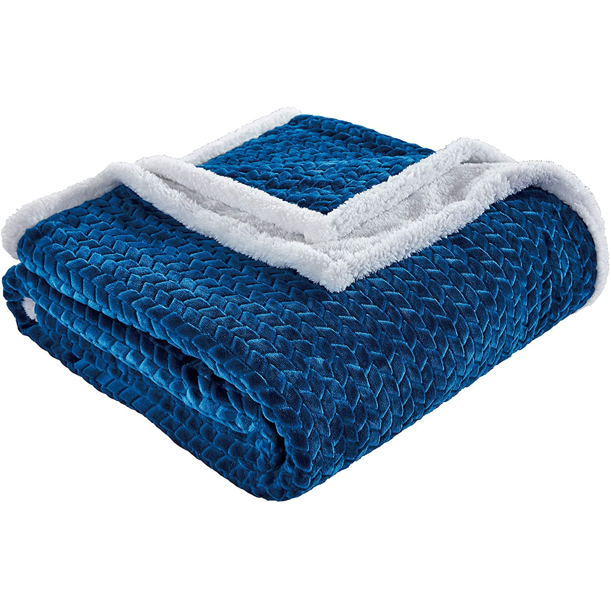 "Manta trenzada de peluche suave para descansar en el sofá decoración 50""x60" - Imagen 12 de 12