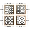 thumbnail image 3 of DecMode Black Metal Cut-out Geometric Wall Decor (4 Count), 3 of 8
