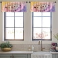 thumbnail image 4 of LALILO Kitchen Curtain Valance Vintage Bohemian Floral Rod Pocket Window Curtain 52"x 18" Set of 2, 4 of 7