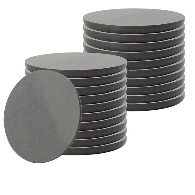 SHEUTSAN - 20 Posavasos Redondos de diatomita, 4 Pulgadas, Gris Oscuro