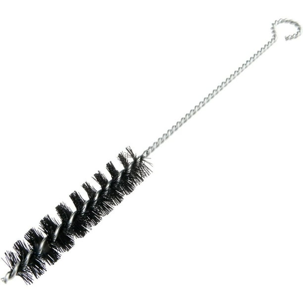 Cepillo tubular Forney, 22 cm, cerdas de nailon, mango de alambre