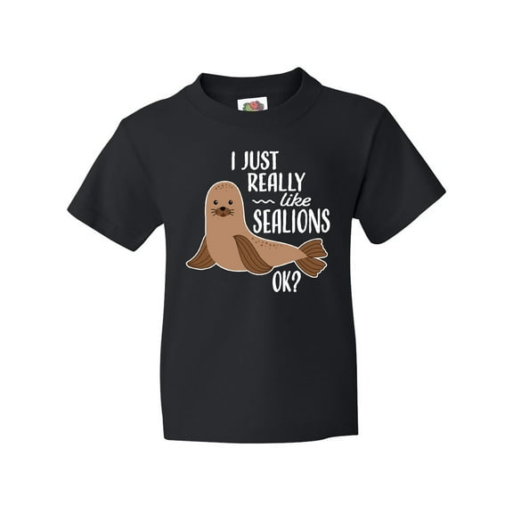 Inktastic I Just Really Like Sea Lions Ok Youth T-Shirt