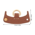 thumbnail image 6 of STRANDCHIC 2 Pieces Brown Handbag Chain Clasps and Side Buckles for Bag Making and Repair Supplies, 6 of 6