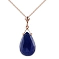 thumbnail image 2 of Galaxy Gold 14K Rose Gold Sapphire Pendant Necklace - September Birthstone - Truth & Nobility - 16" to 24" - Fine Jewelry for Women, 2 of 4