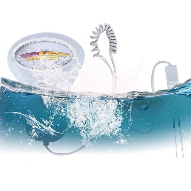 Medidor digital ANGGREK de prueba de agua portátil para pH y cloro de estanques jacuzzis piscina Spa