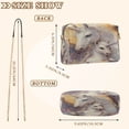thumbnail image 3 of Women's Leather Shoulder Bag Crossbody Purse with Zipper Pockets Waterproof PU Handbag Unicorn Family, 3 of 7
