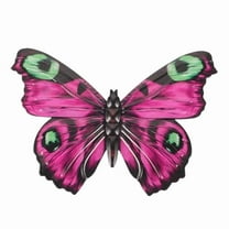 Outdoor Wall Decor Butterfly Decoration Metal for Fence Home Decorations Pink