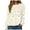 A61_Beige, variant on Towmus Halloween Plus Size Sweatshirts for Women Cute Ghost Casual Long Sleeve Embroidered Fall Pullover Sweatshirt