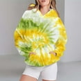 thumbnail image 2 of Bovemsi Sweatshirt for Women Tie Dye Printed Autumn And Winter Warm Hooded Sportswear Comfort Hoodie, 2 of 4