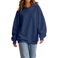 thumbnail image 4 of cocolona Oversized Hoodies for Women Long Sleeve Pullover Solid Color Sweatshirts Casual Hooded Fall Trendy Outfits, 4 of 7