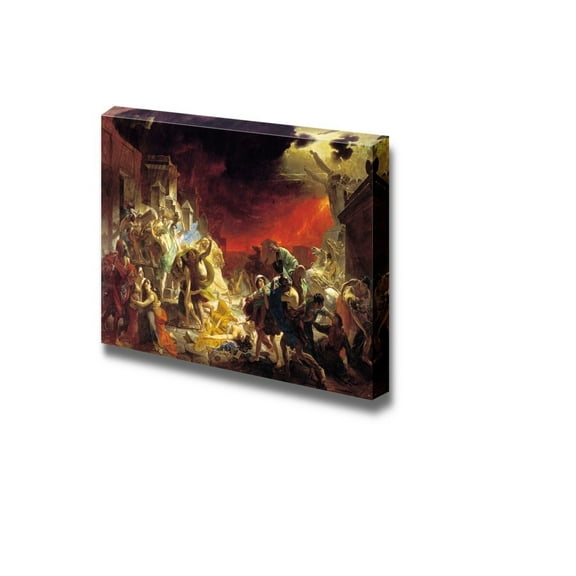 wall26 - The Last Day of Pompeii by Karl Bryullov - Canvas Print Wall Art Famous Painting Reproduction - 12" x 18"