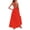 Watermelon Red, variant on Maxi Dress for Women Burgundy Backless, Spaghetti Strap Twist Tie Waist Flowy Long Sundress, Summer Beach Vacation Dress with Pockets, Elegant Formal Evening Gown for Wedding Guest