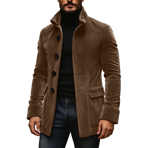 Jerdar Men's Blazer Jacket Sport Coat Lapel Collar Button Closure Pockets Polyester Solid Color Breathable Lightweight Casual Business Work Office Suit Top
