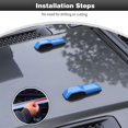thumbnail image 4 of JL Engine Hood Hinge Cover Decoration Cover Stickers Rec Exterior Accessories for Jeep Wrangler JL 2018 (Chrome), 4 of 6