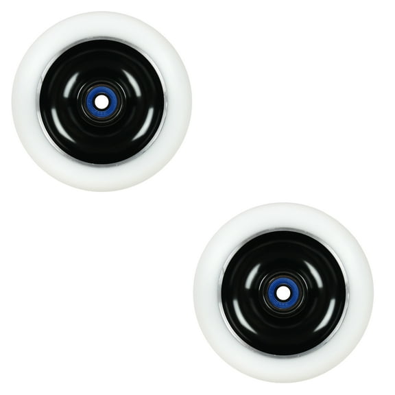 2 Alloy Metal Core 100mm Scooter Wheels With Abec7 Bearings For MGP Razor Lucky
