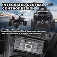 thumbnail image 5 of 24V Ride on ATV for Big Kids, All Off-Road Electric Ride On Toys with Remote Control, Decorative Flags, Multi-Color Lights, Music, USB Port, Bluetooth, 3-7-4.4mph, Black, 5 of 7