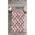 thumbnail image 3 of Ambesonne Sea Animal Quilted Bedspread Set 2 Pcs, Illustration of Crab, Twin Size, Ruby and Grey, 3 of 3