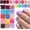 Short Square Matte, variant on 360 count Round Square Press Nails Short Nails, Short Nails Press Square Glue Squoval False Artifical Fingernails 15 Colors Stick Nails for Women Girs