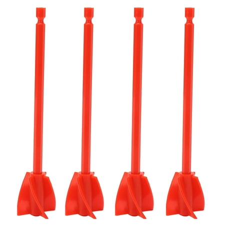 

Paint Mixer Drill Attachment Resin Mixer Paddles Uniform Mixing 4Pcs For Thick Liquids Black Red White Blue Black Red White Blue