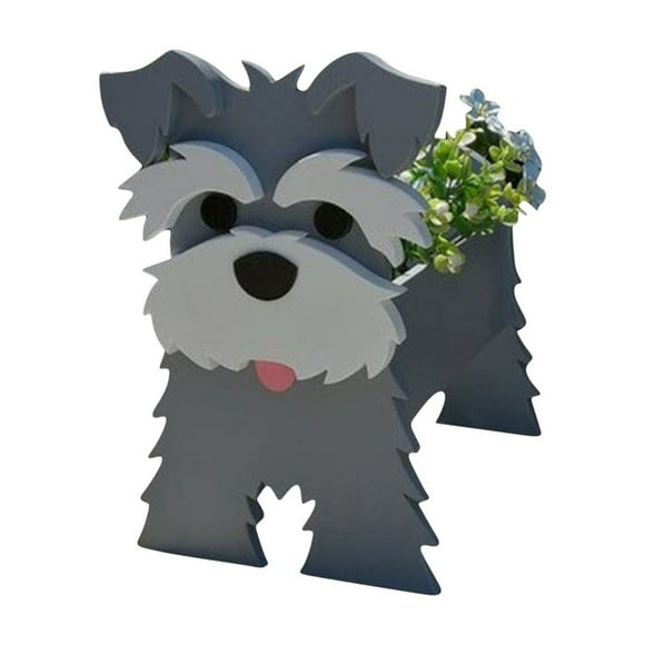 Ornament Storage Containers Dog Shaped Flowerpot Garden Succulent Plant Flowerpot Lovely Dog Storage Container for Outdoor Plants Dog Flowerpot Outdoor Storage Container