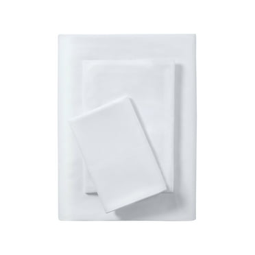 Mainstays Basic Value Microfiber Bed Sheet Set, Twin, White, 3 Piece