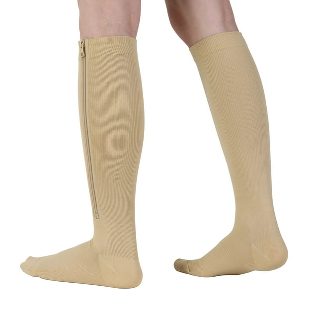Compression Socks Knee High Compression Socks for Men Women, Close Toe